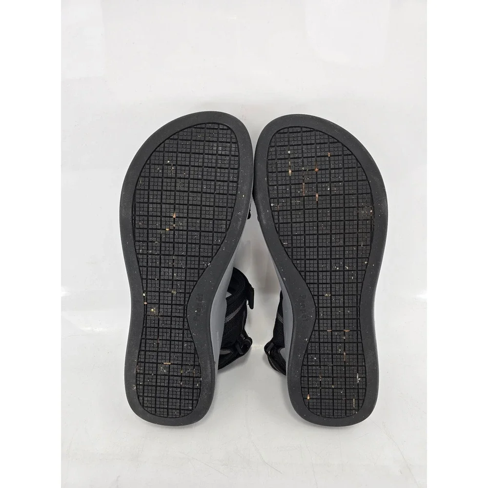 Propet Kona Fisherman Sandals Mens 10.5 Black Gray Strappy MSV031N -Excellent